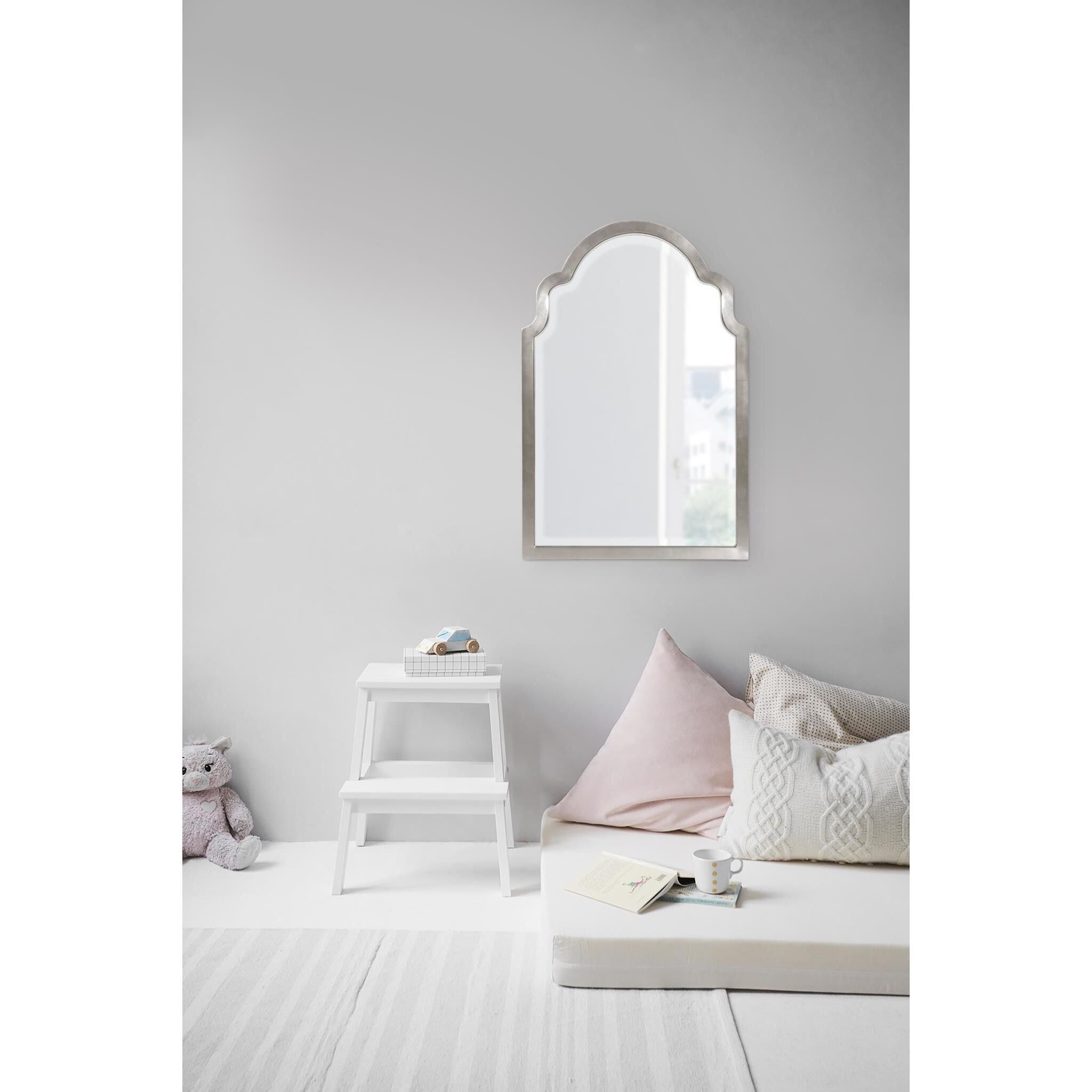 Sultan 36 X 24 inch Glossy Nickel Wall Mirror